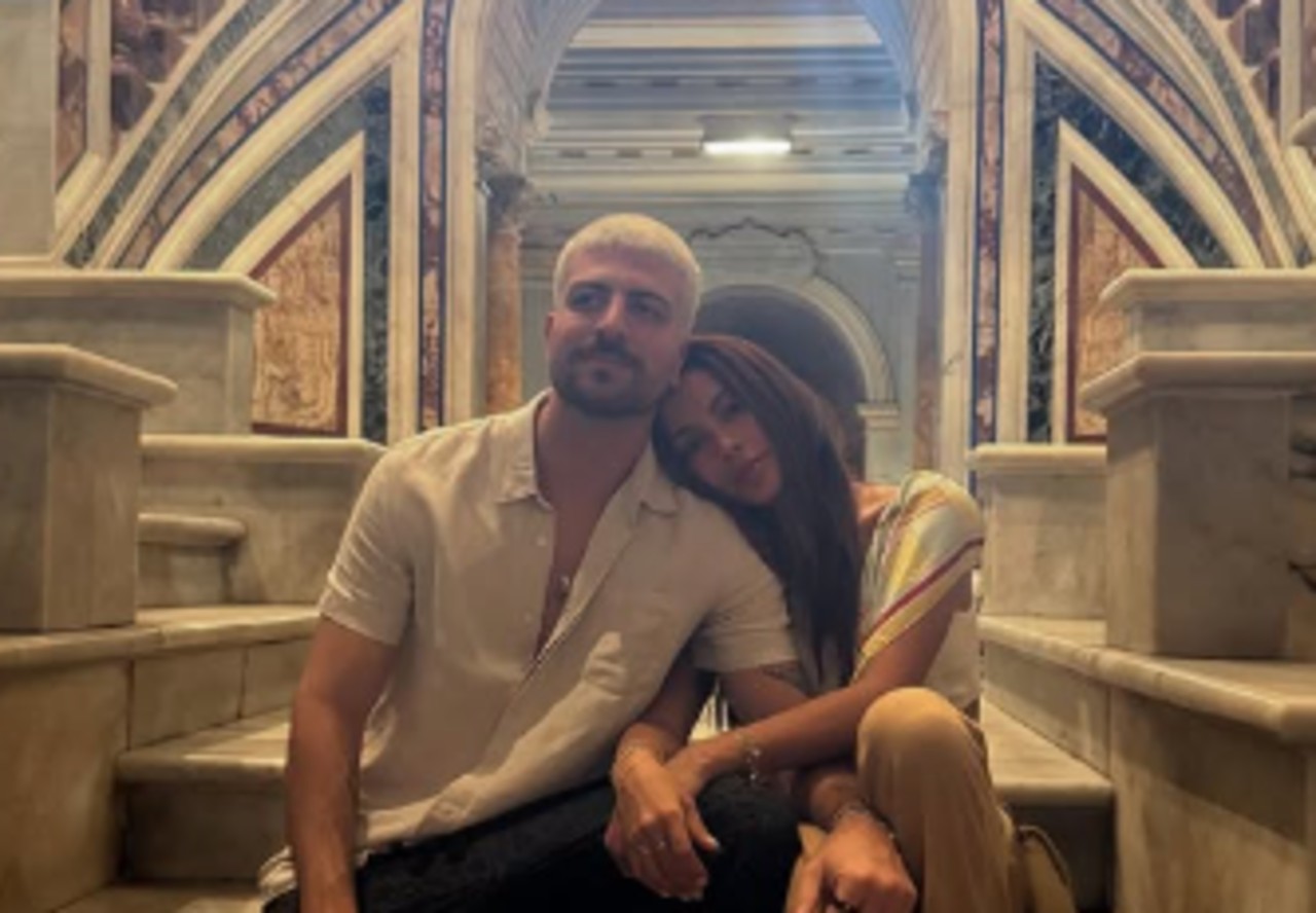 Anitta e o namorado Ian Bortolanza em Roma
