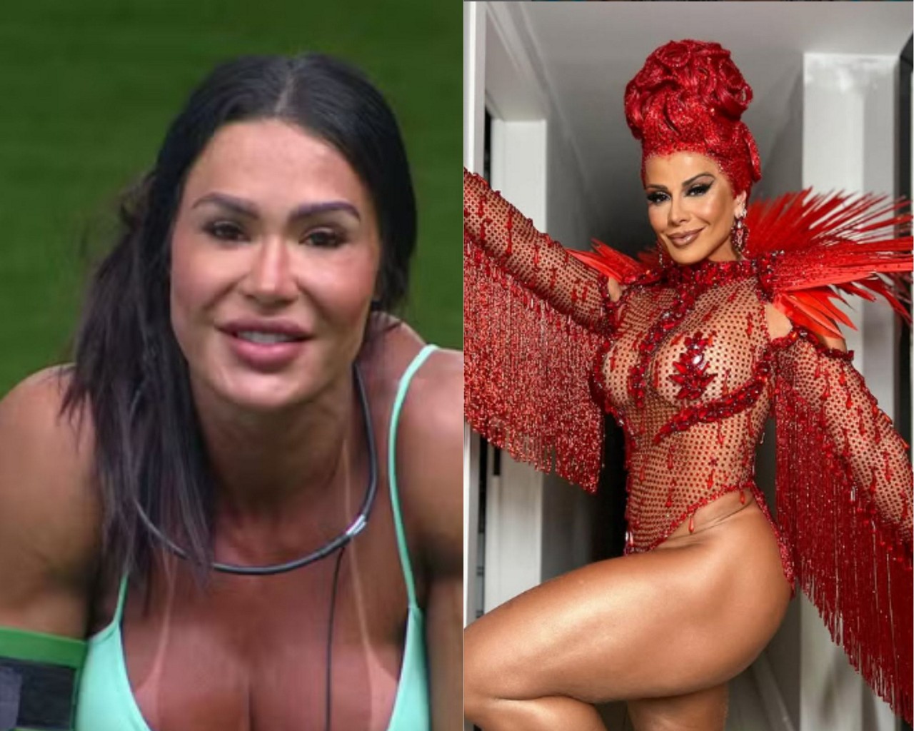 Gracyanne Barbosa falou sobre o legado de Viviane Araújo no carnaval do Rio de Janeiro