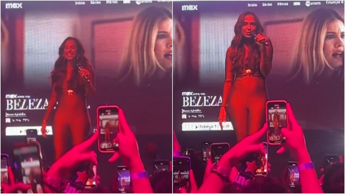 Atriz subiu ao palco e logo mandou uma das frases icônicas de sua personagem