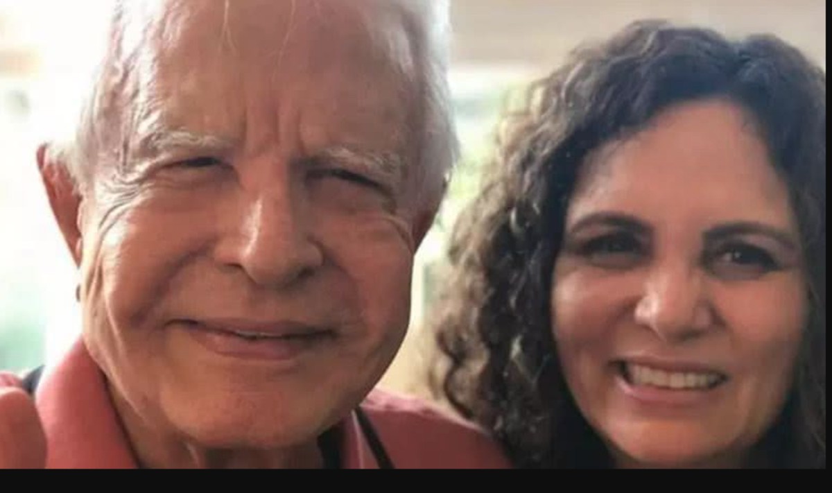 Cid Moreira e a esposa Fátima Sampaio