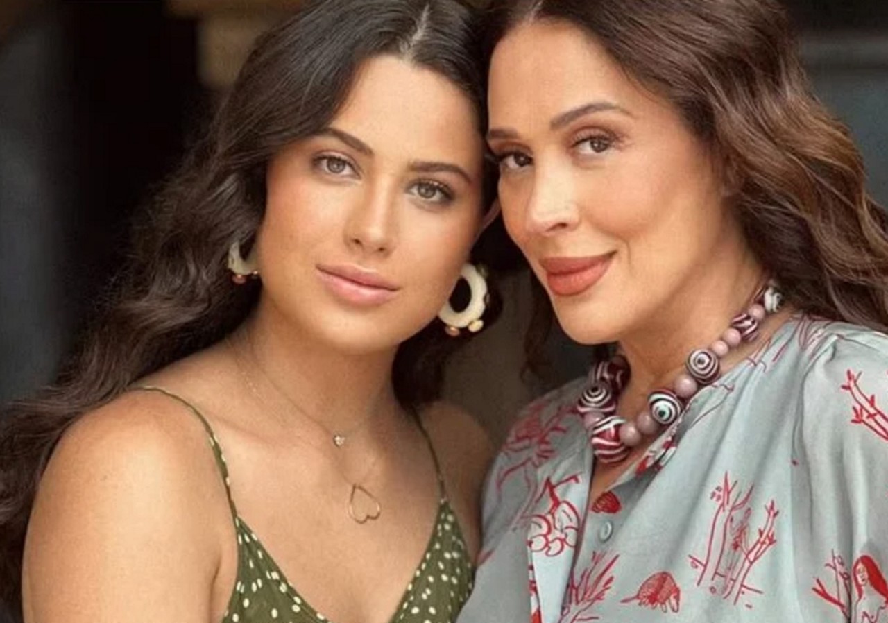 Sophia Raia e a filha Claudia Raia