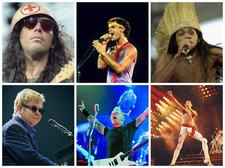 Lobão, Cazuza, Carlinhos Brown, Elton John, Metallica e Freddie Mercury protagonizaram momentos históricos do Rock in Rio 