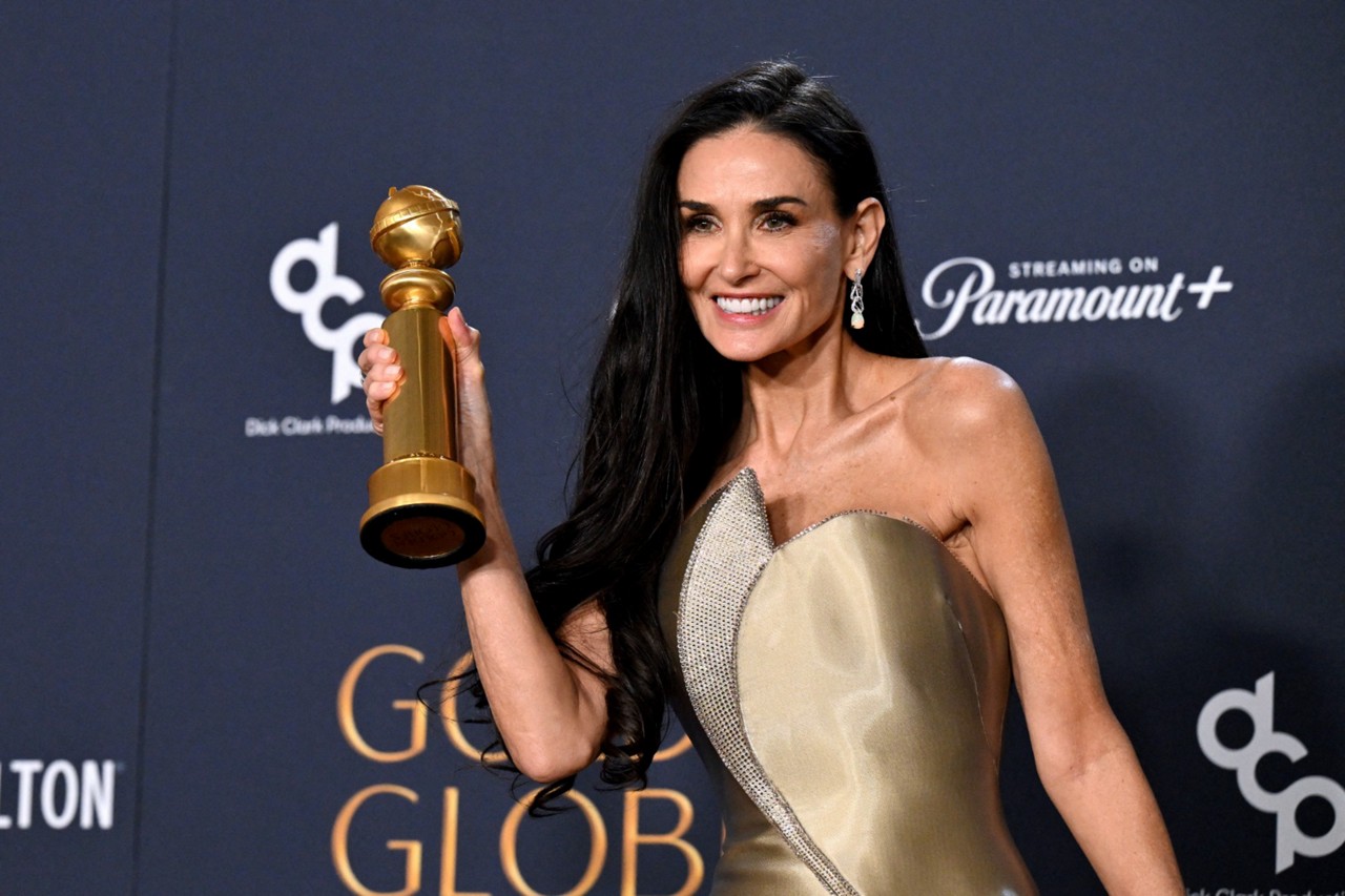Durante seu discurso, Demi Moore afirmou que estava em choque por ter ganhado o prêmio