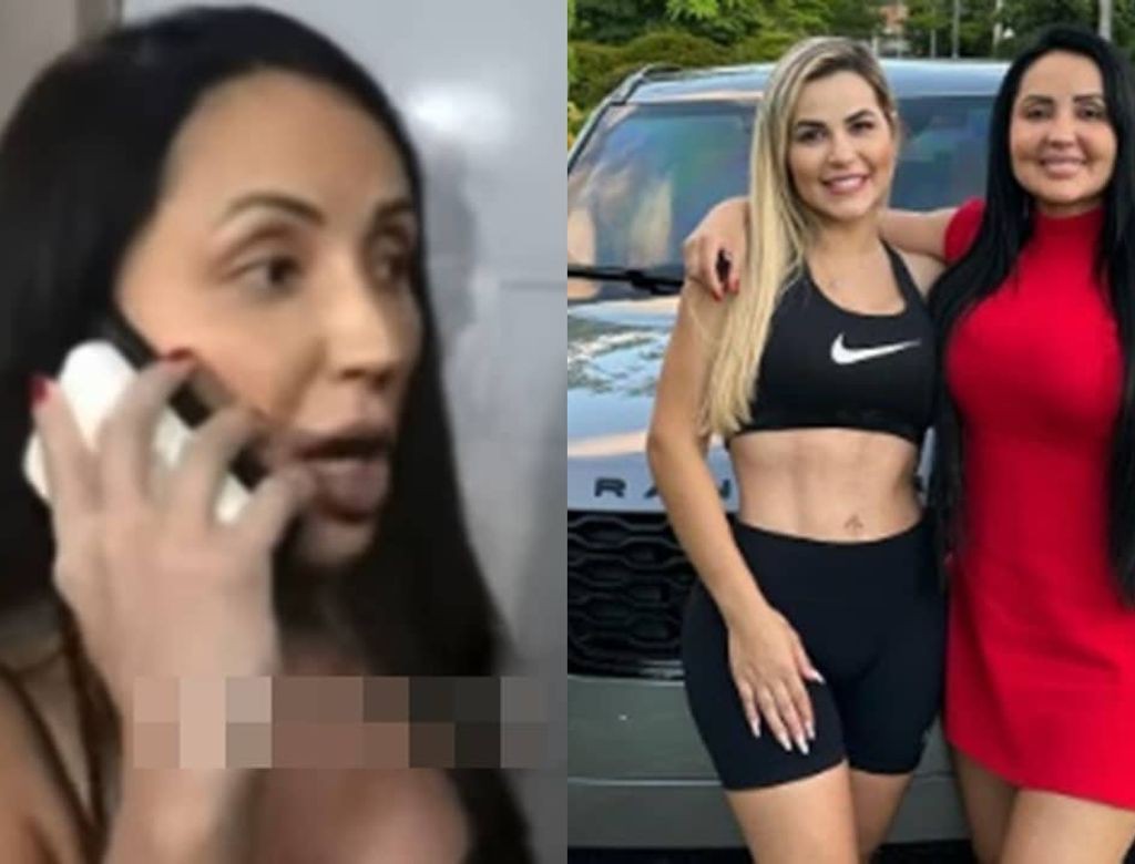 A irmã de Deolane Bezerra se irritou na porta da Colônia Penal Feminina do Recife