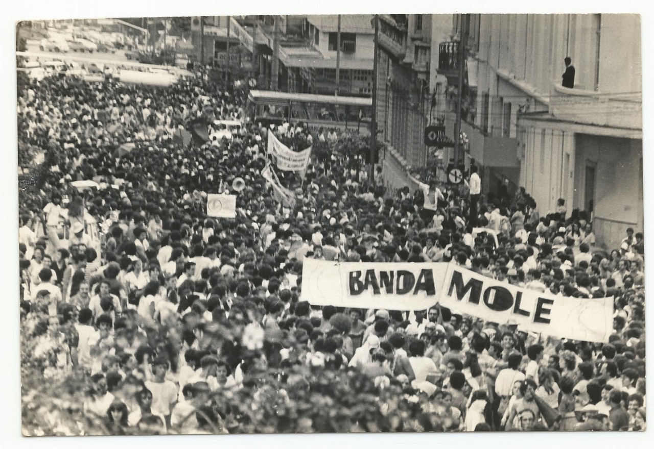 Desfile da Banda Mole nos anos 80
