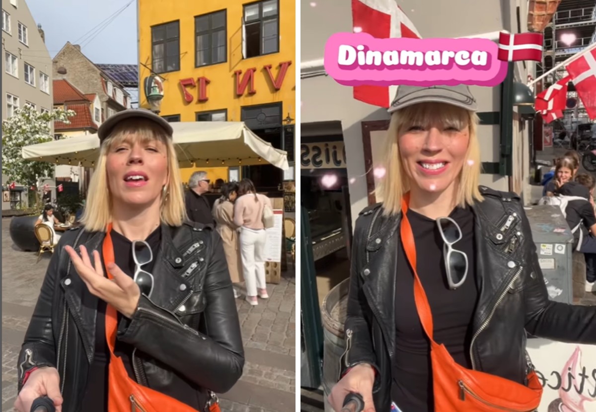 Vídeo em que a dinamarquesa 'oferece' o próprio país para brasileiros viralizou nas redes sociais