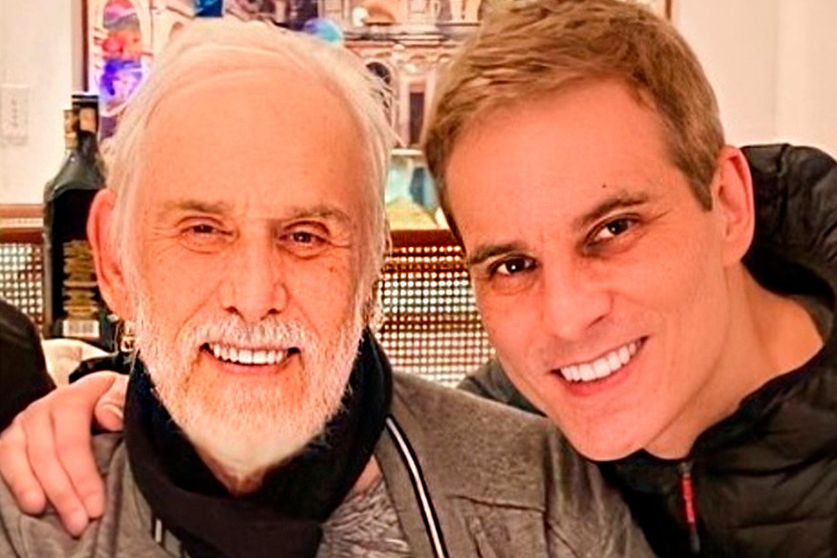 Francisco Cuoco e o filho caçula Diogo