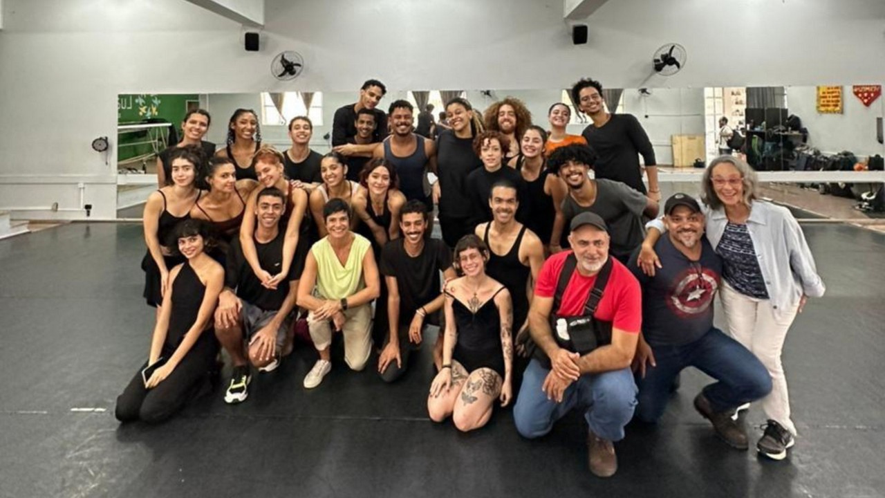 Bastidores da gravação do programa "Balaio GloboNews" em homenagem ao Grupo Corpo