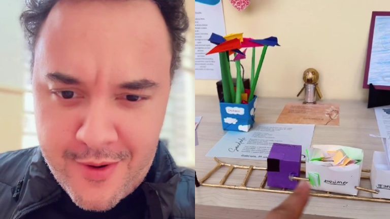 O humorista Gui Santana foi votar em uma escola particular na Zona Oeste de São Paulo 