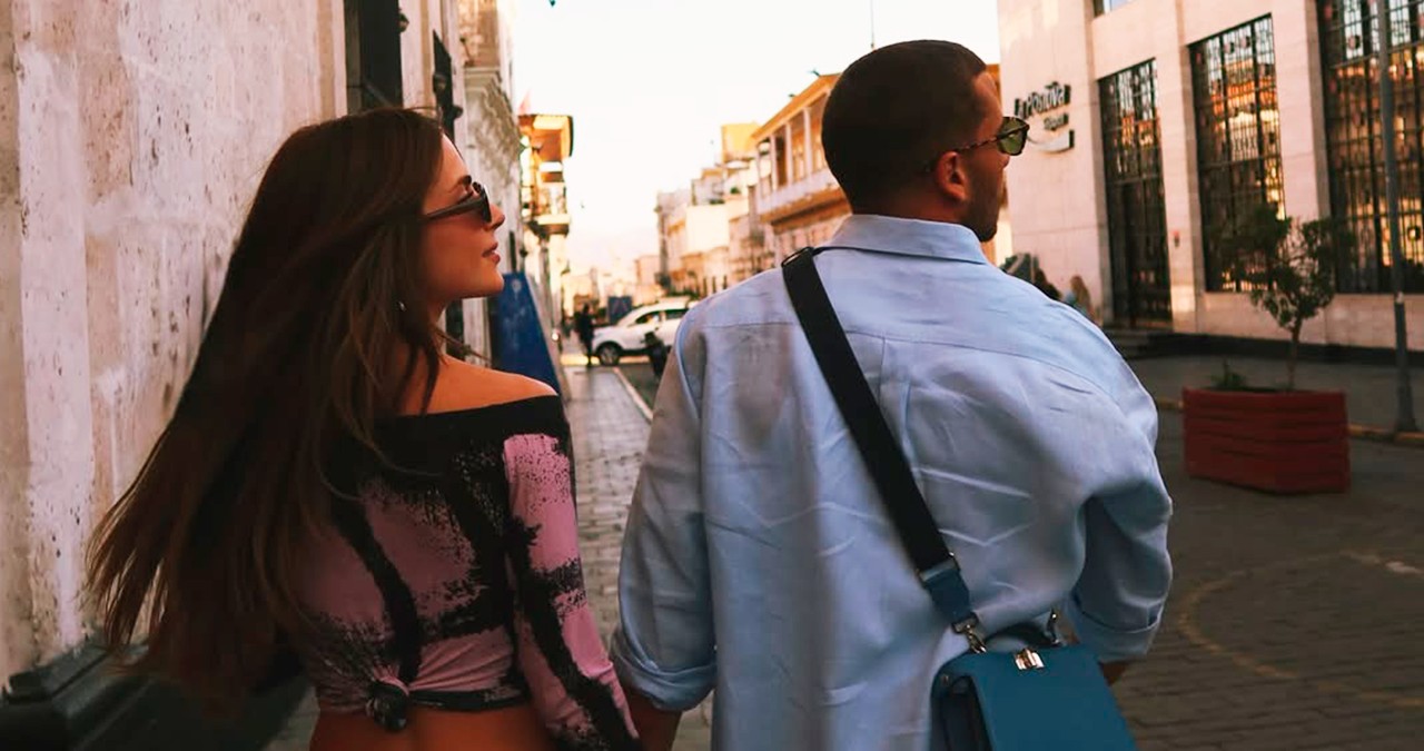 Jade Picon e André Lamoglia no Peru