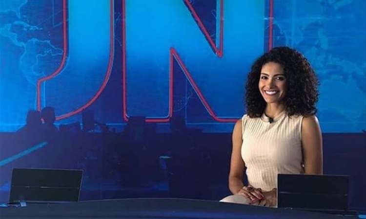 Aline Aguiar apresentou o "Jornal Nacional", da Globo, no dia 23 de novembro