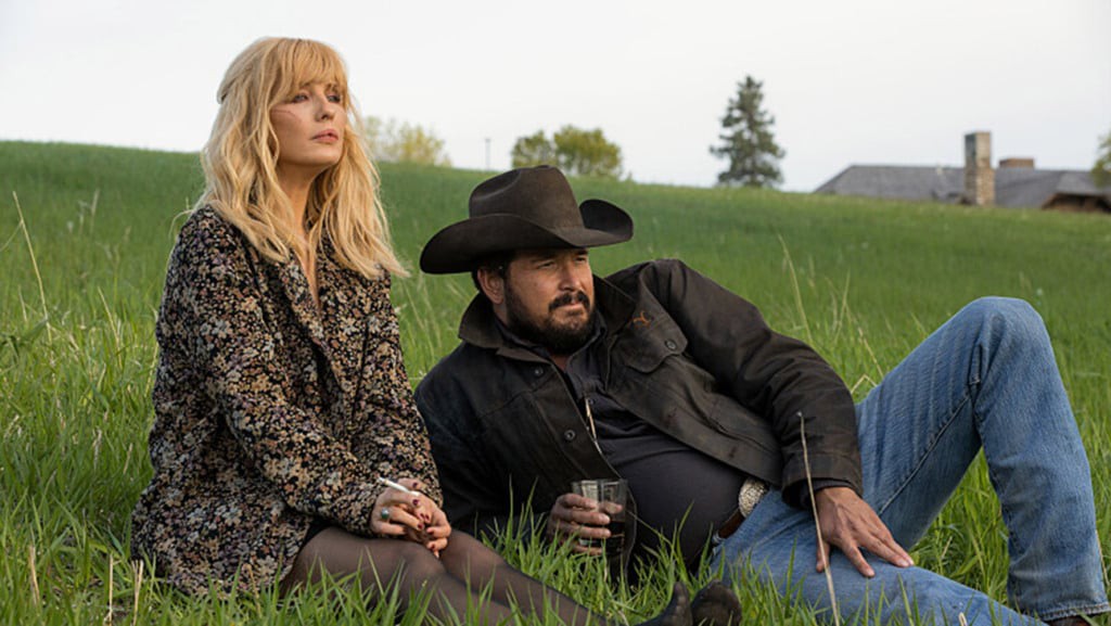 Kelly Reilly e Cole Hauser em Yellowstone