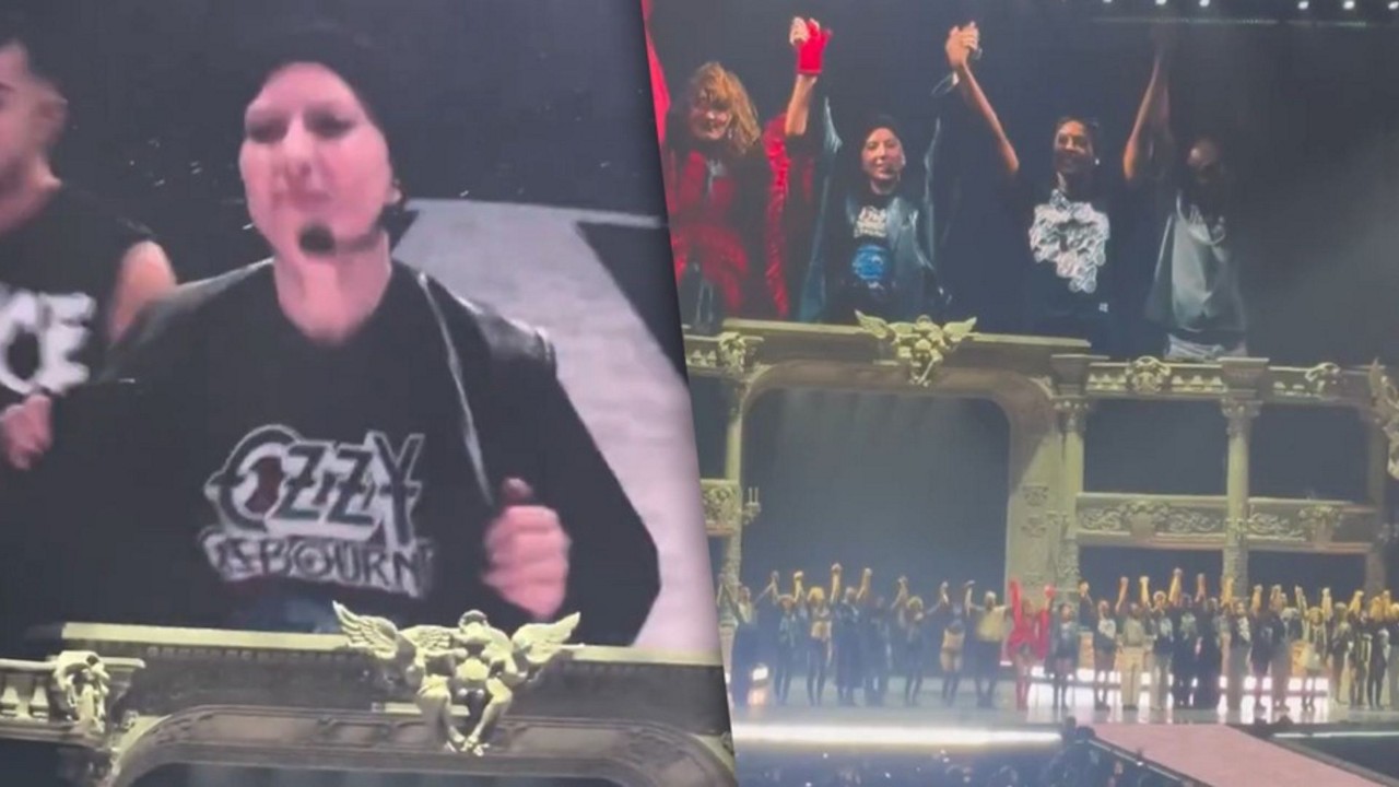 Lady Gaga usou uma camiseta com o nome de Ozzy Osbourne
