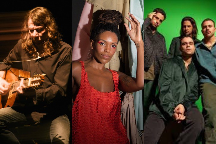 Lenine, Nath Rodrigues e Lagum, que estarão na VCBH 2024