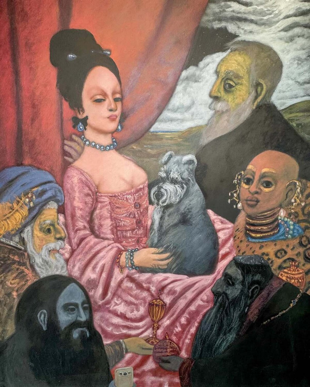 A obra “Adoração dos Reis Magos (2019)” cedida pelo artista Leo Brizola ao Museu de Arte de Tiradentes