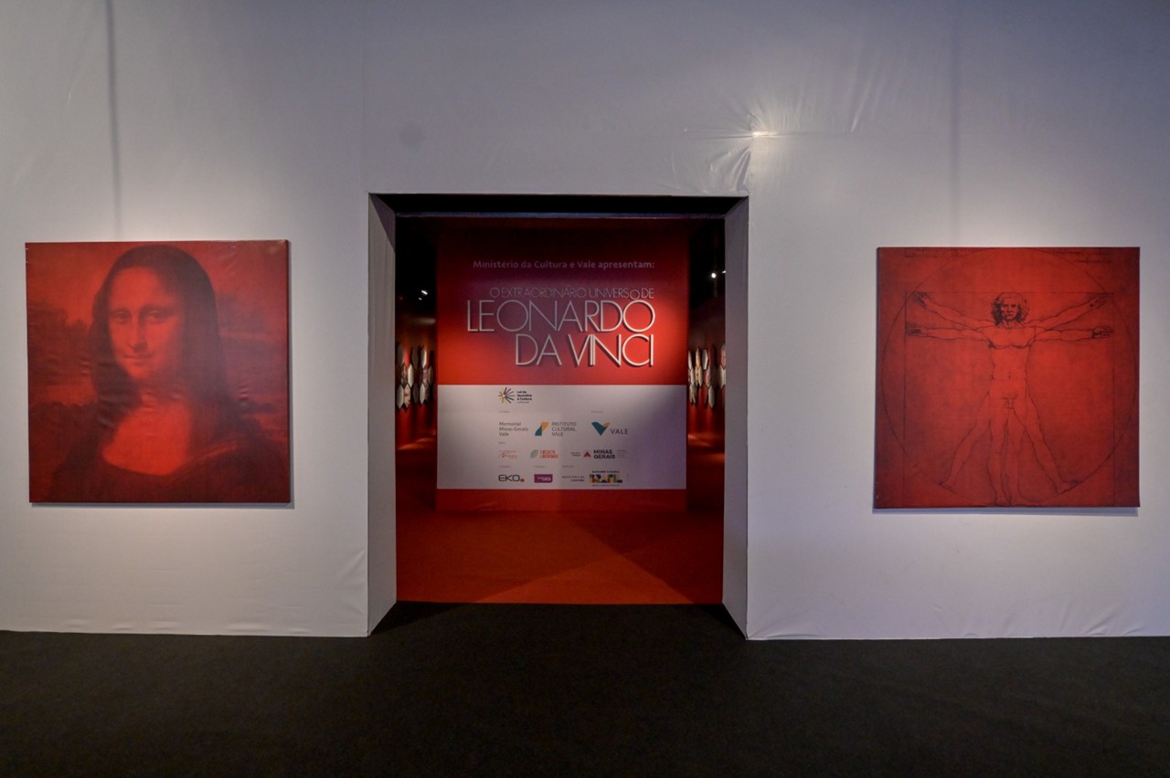 Exposição de Leonardo da Vinci fica em cartaz até 15 de dezembro no Espaço 356