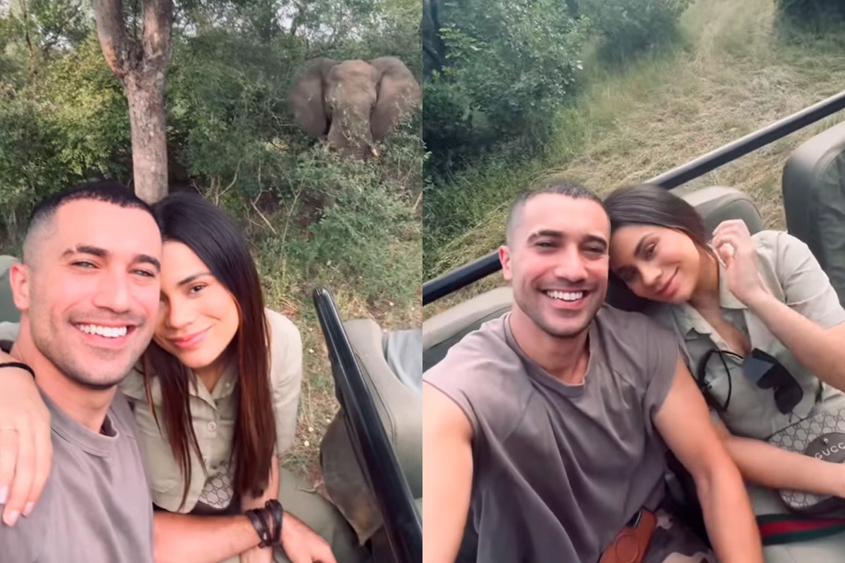 Lexa e Ricardo Vianna curtem safári na África do Sul