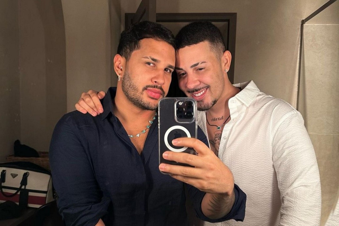 Os influenciadores Lucas Guimarães e Carlinhos Maia são casados