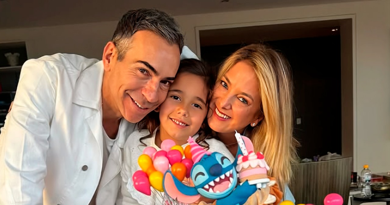 César Tralli, Ticiane Pinheiro e a filha Manuella Tralli