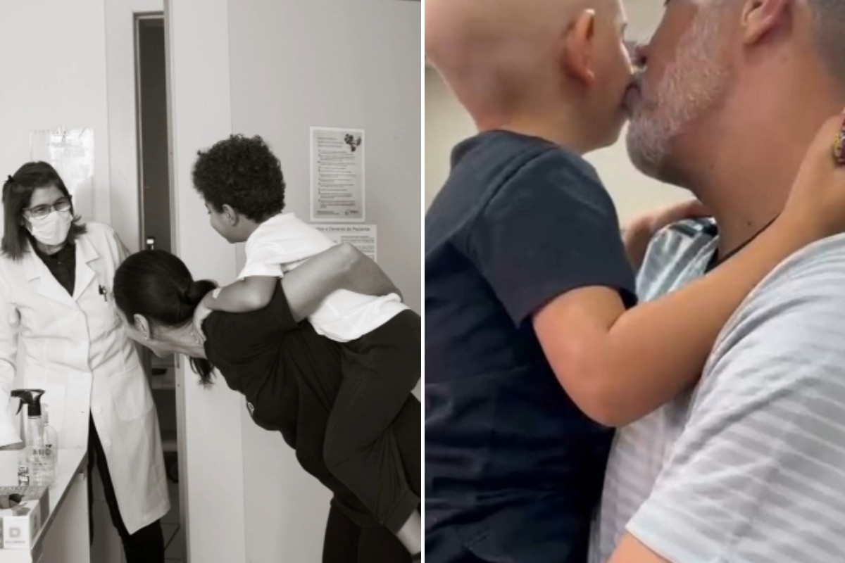 Jornalista publicou vídeo nas redes sociais mostrando fases do tratamento do filho de 4 anos