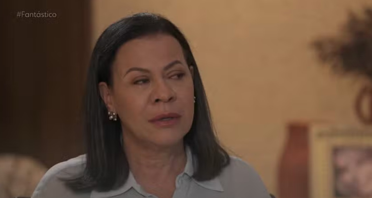 Ruth Moreira se emocionou bastante na entrevista que deu ao 'Fantástico' neste domingo (13/7)