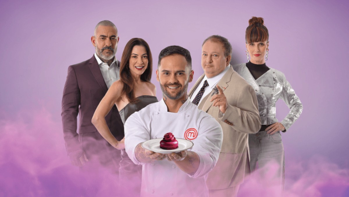 Erick Jacquin, Helena Rizzo e Henrique Fogaça, ao lado do chef pâtissier Diego Lozano, vão avaliar os trabalhos dos confeiteiros profissionais desta temporada. A apresentação é de Ana Paula Padrão