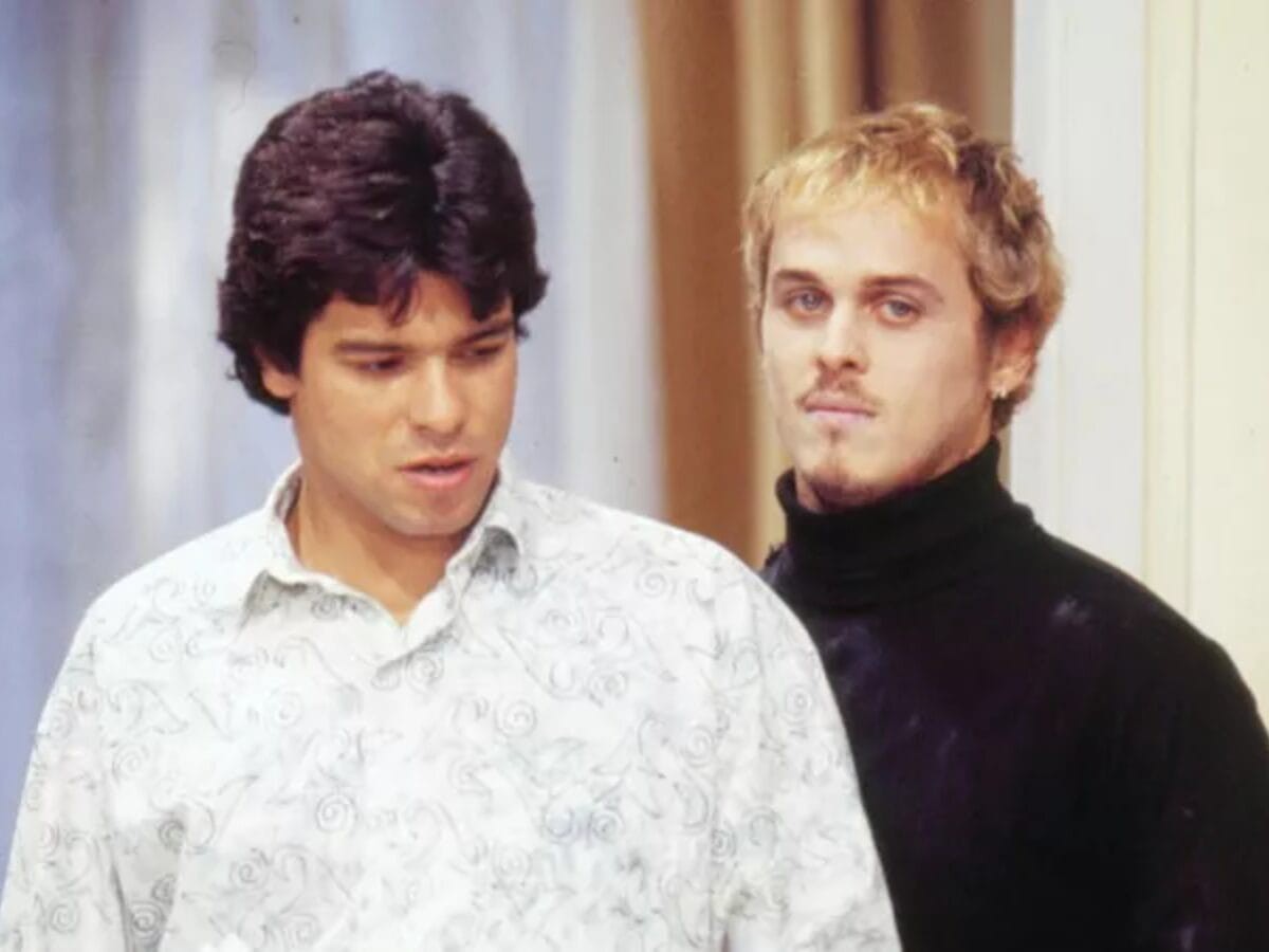 Maurício Mattar e Guilherme Fontes em cena no remake de "A Viagem"