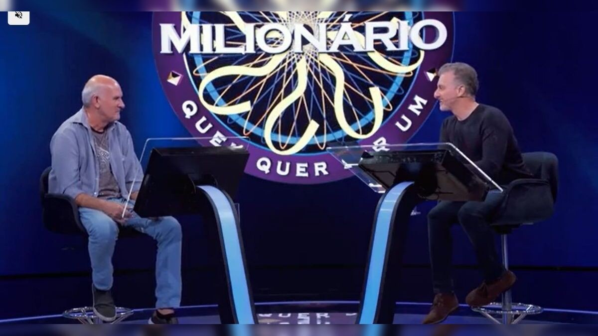 Metalúrgico chega à pergunta de R$ 1 milhão no Domingão, mas desiste
