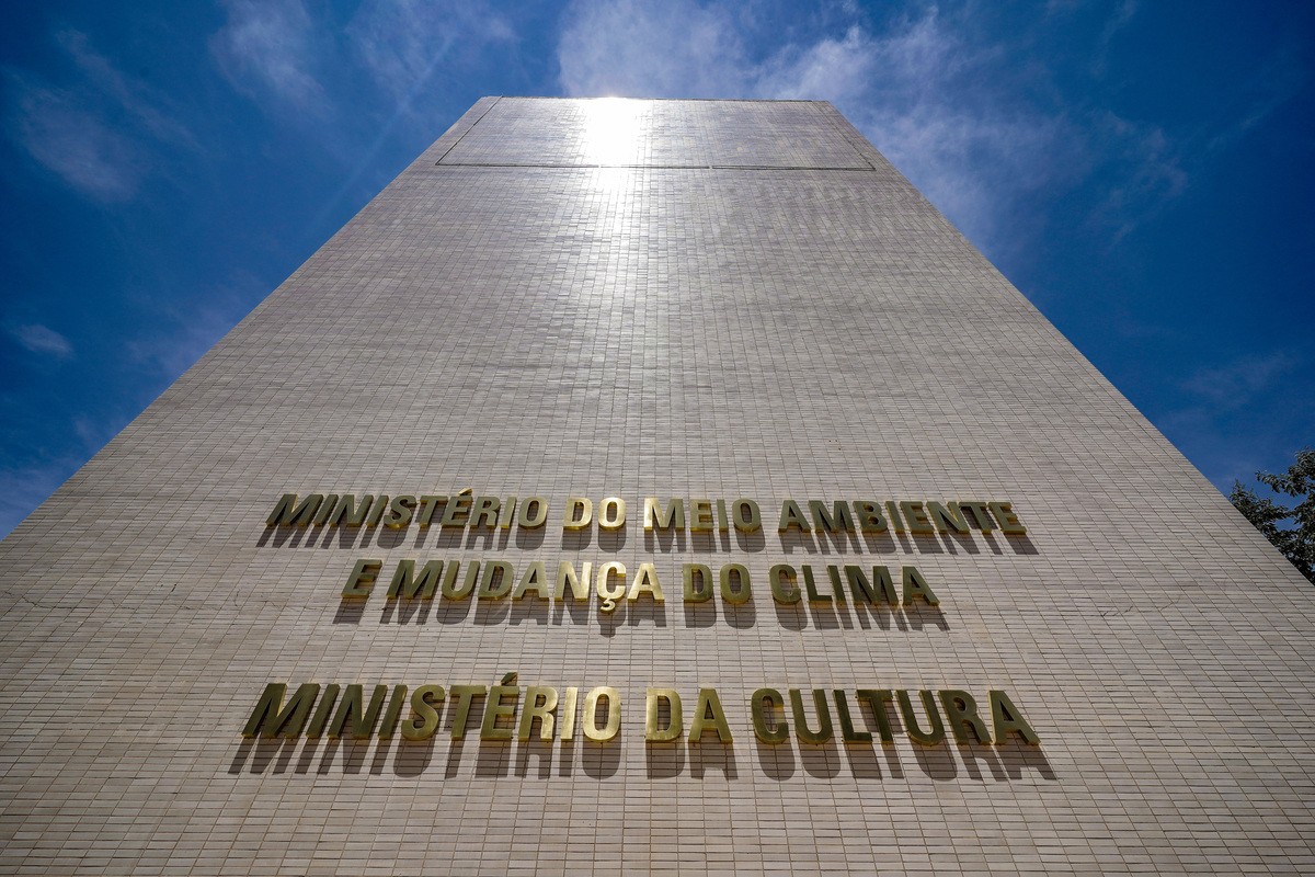 Prédio do Ministério do Meio Ambiente e Mudança do Clima e do Ministério da Cultura, na Esplanada dos Ministérios em Brasília