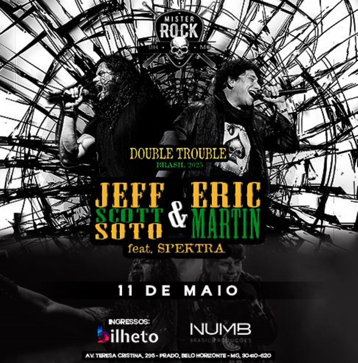 Eric Martin e Jeff Scott Soto mostram a Double Trouble Tour no Mister Rock