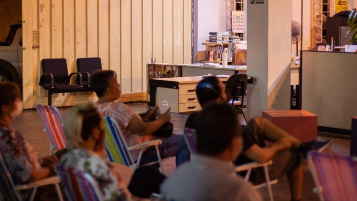 Pessoas participam de oficina formativa na Mostra Periférica de Música