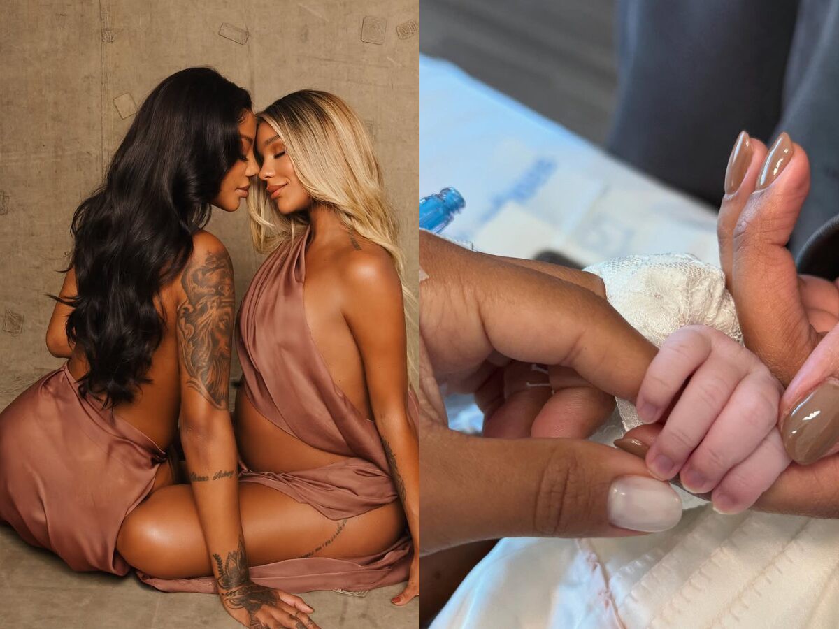 Nasce Zuri, primeira filha de Ludmilla e Brunna Gonçalves