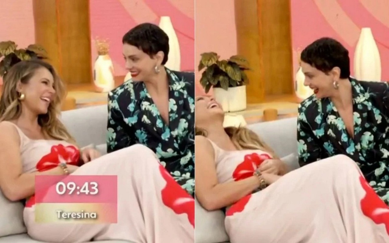 A atriz Paolla Oliveira no programa 'Encontro'