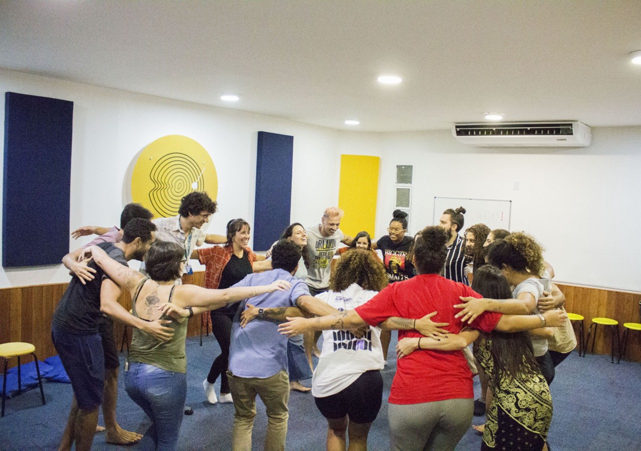 Alunos da Percussão Circular