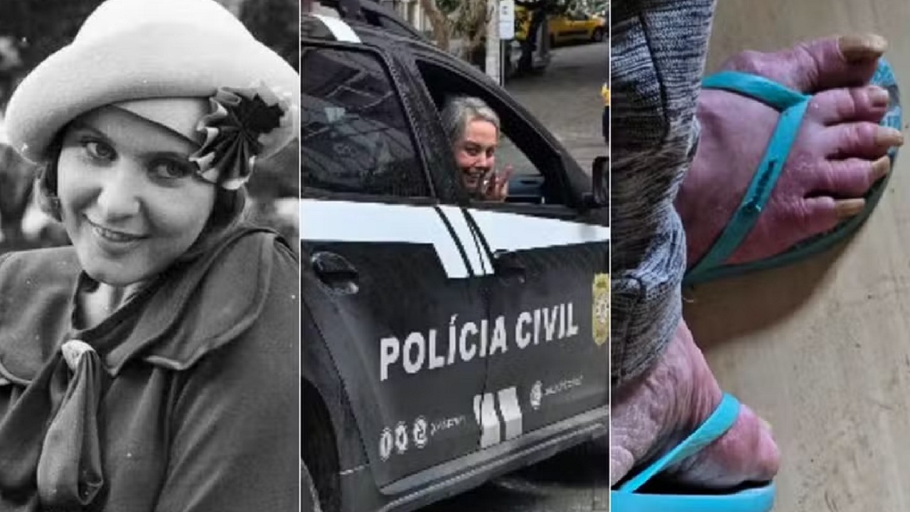 Rejane Schumann (à esquerda, em cena da novela 'O feijão e o sonho', de 1976) foi encontrada em situação precária em Porto Alegre (RS)