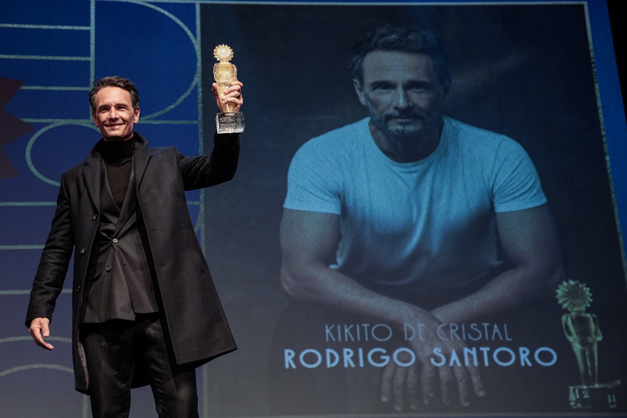 15/08/2025 - 53º Festival de Cinema de Gramado - Ator Rodrigo Santoro recebe a homenagem "Kikito de Cristal" | Foto oficial: Cleiton Thiele/Ag.Pressphoto