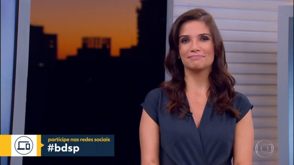 Sabina Simonato, apresentadora do Bom Dia SP, informativo da TV Globo