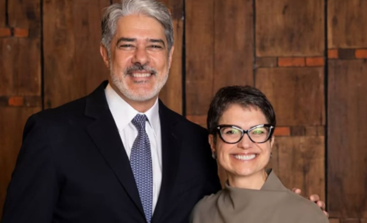 William Bonner e Sandra Annenberg  serão colegas a partir de 2026