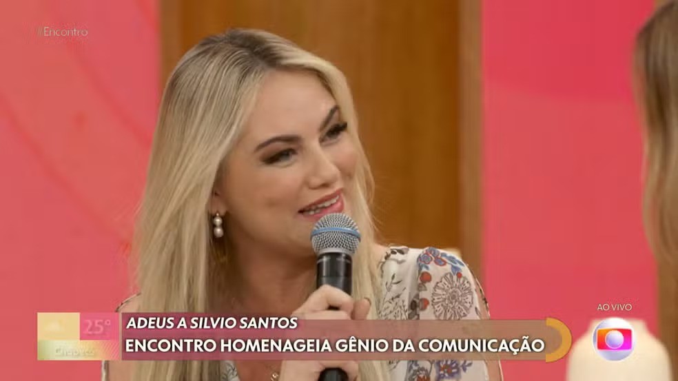 A atriz Ellen Roche relembrou o seu tempo trabalhando ao lado de Silvio Santos