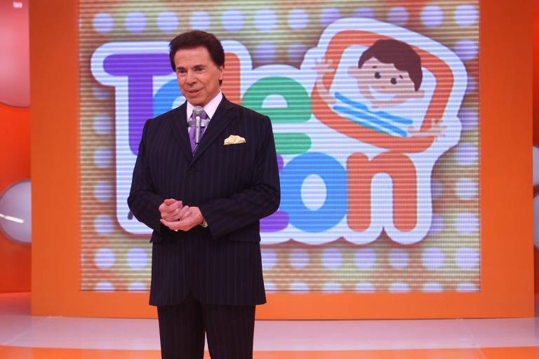 Silvio Santos no Teleton em 2018; fundador do SBT foi homenageado na primeira edição do projeto após sua morte