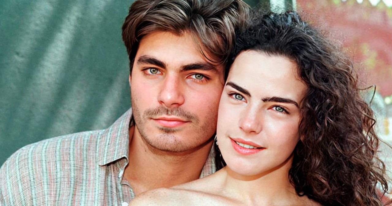 Thiago Lacerda e Ana Paula Arósio na novela "Terra Nostra"
