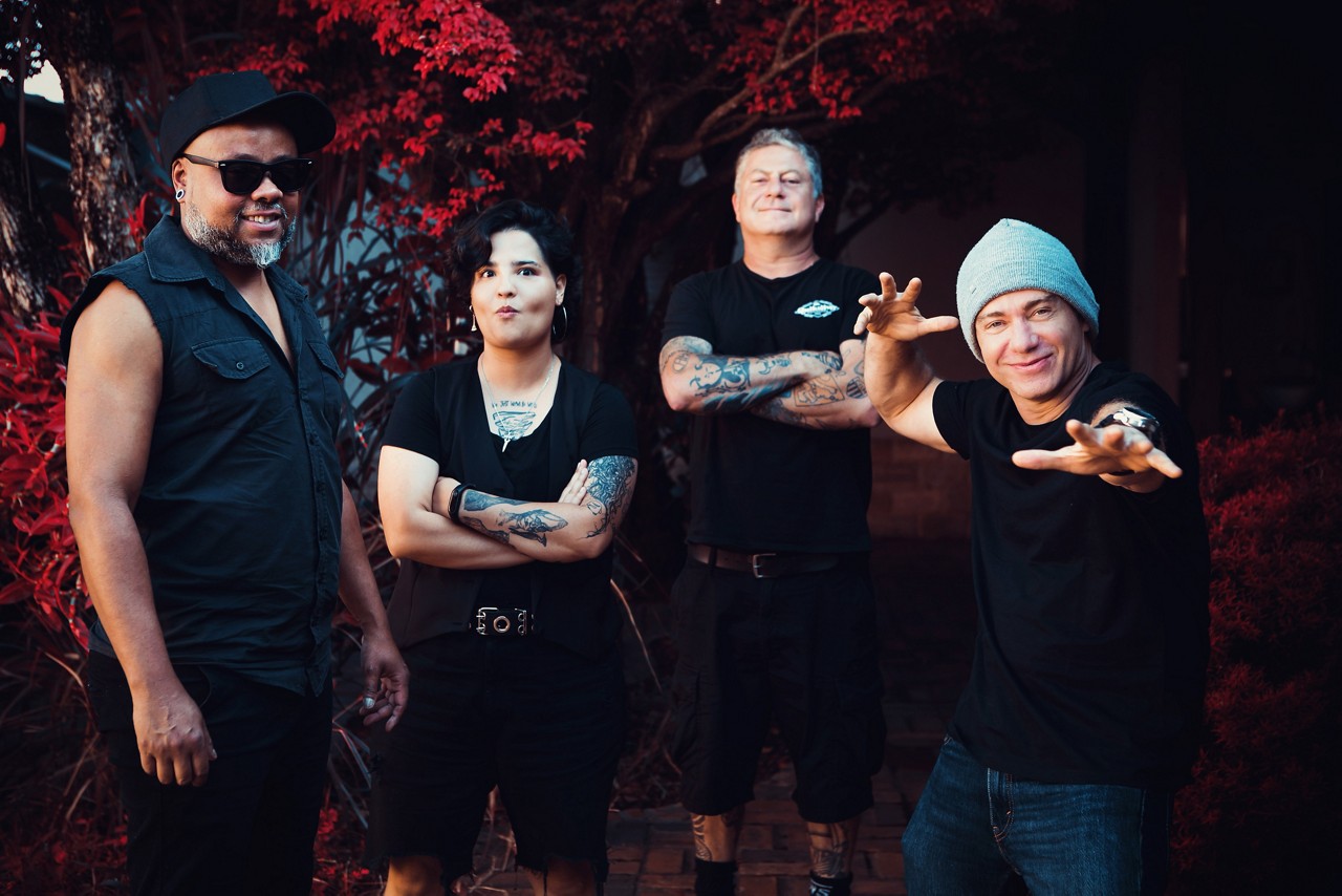A banda Tianastácia em sua atual formação