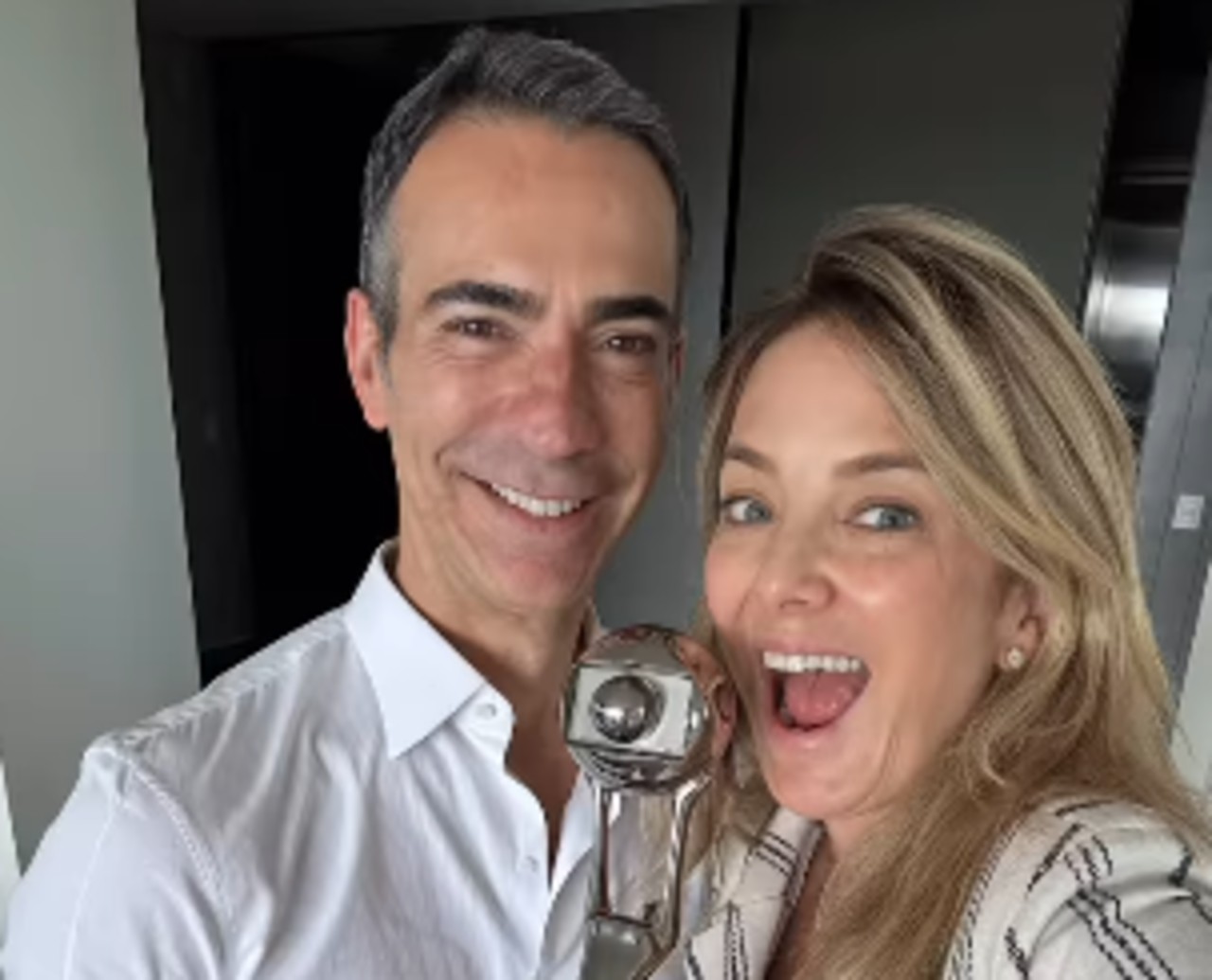 César Tralli e Ticiane Pinheiro celebram novidade na carreira do apresentador