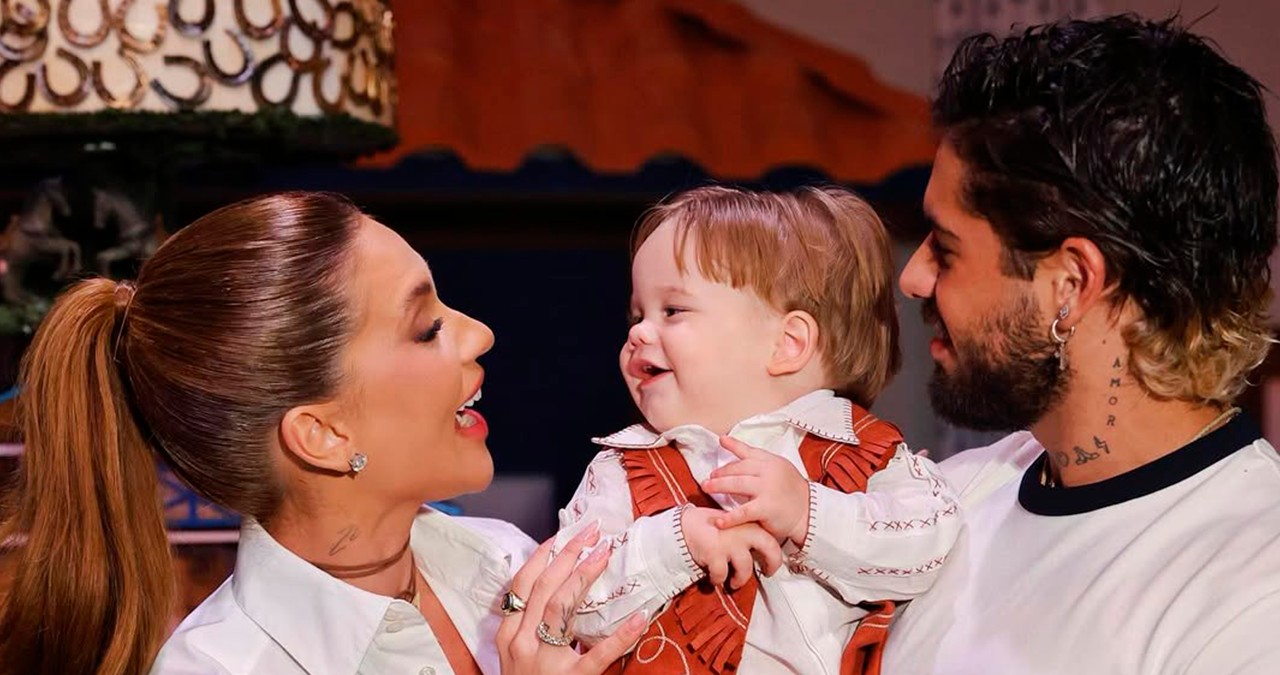 Virginia Fonseca e Zé Felipe batizam e celebram 1 ano do filho José Leonardo