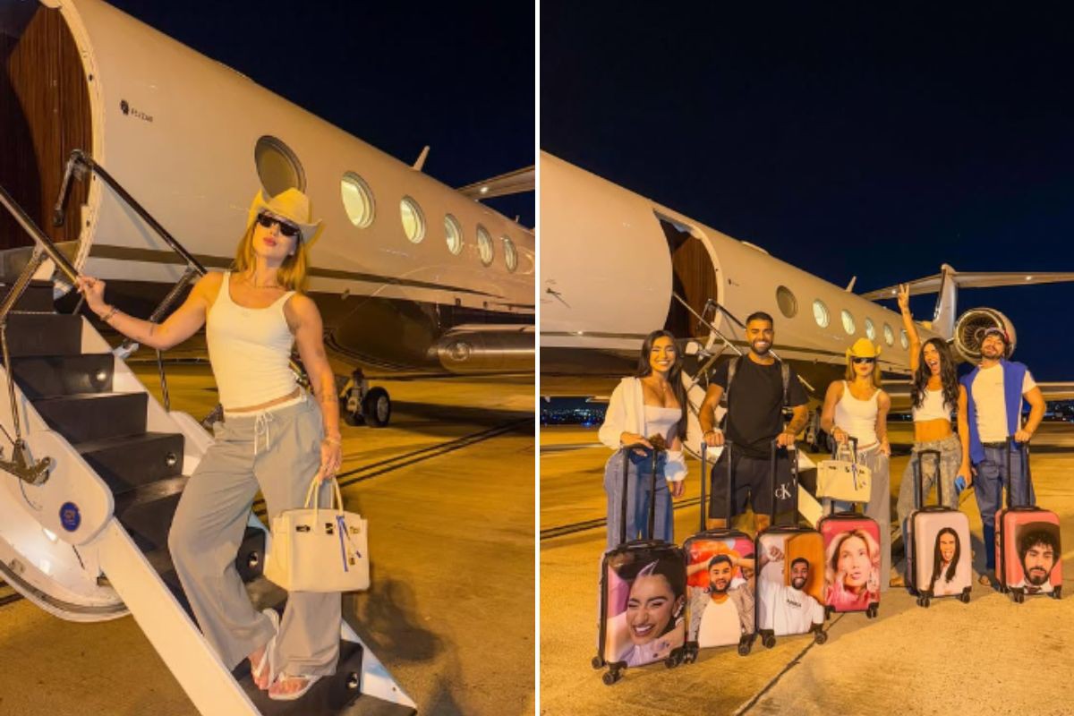 Virginia Fonseca viaja com amigos para a Europa