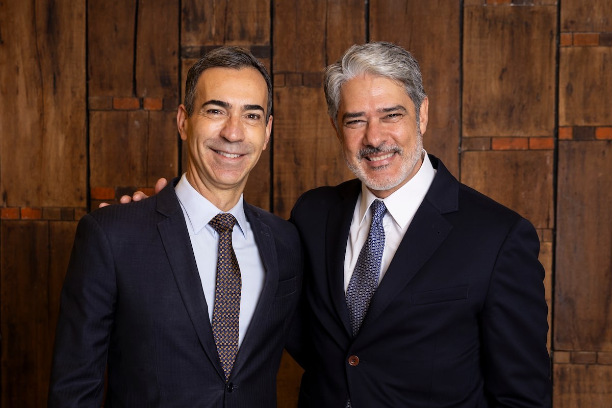 César Tralli e William Bonner