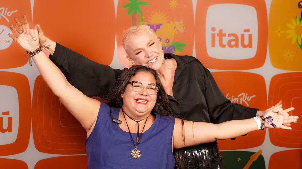 Xuxa e Patricia Veloso do meme 'Que Xou da Xuxa é esse'