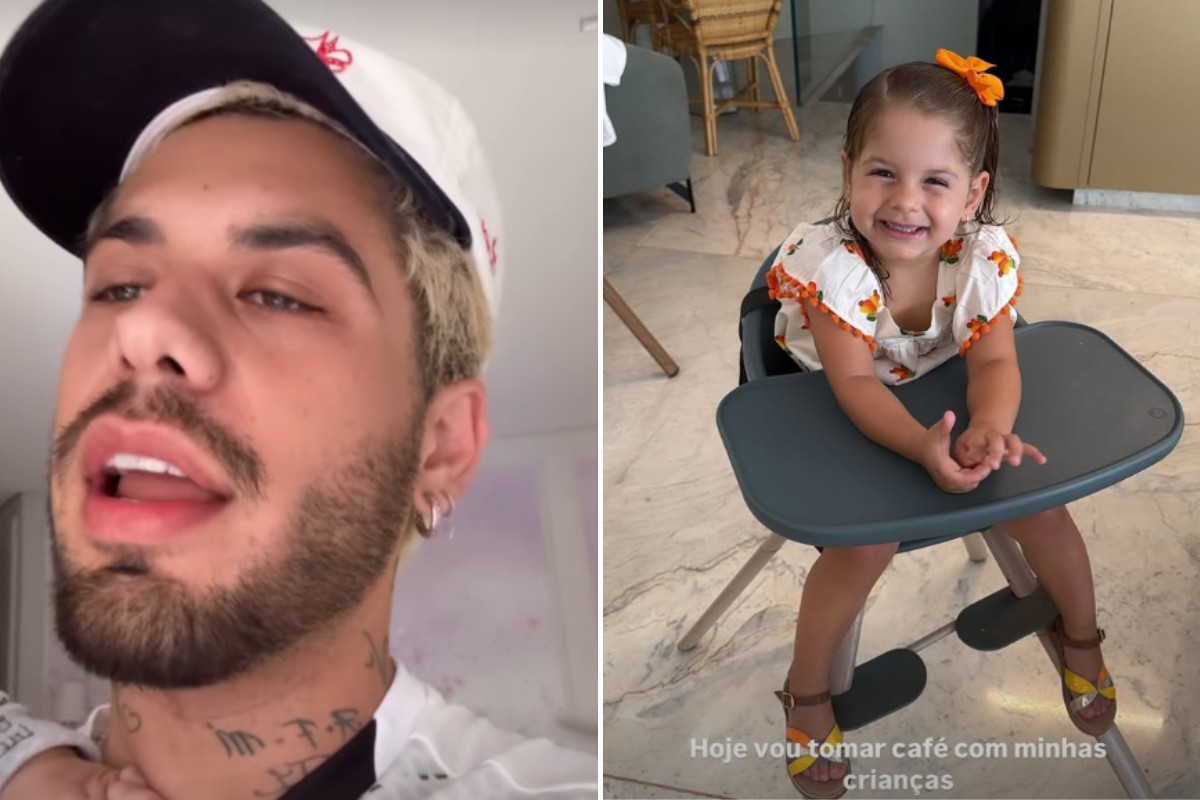 Cantor compartilhou momentos com os filhos nas redes sociais