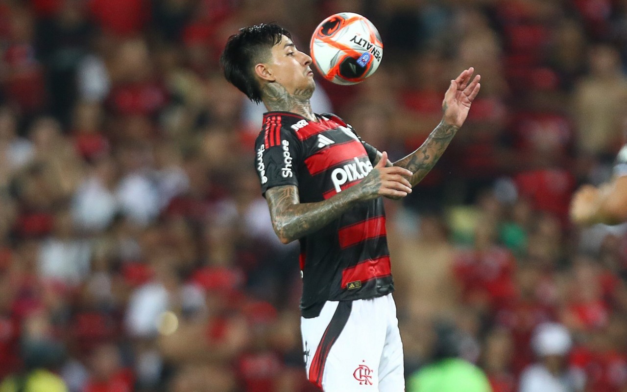 Erick Pulgar durante partida do Campeonato Carioca (Foto: Paula Reis/Flamengo)