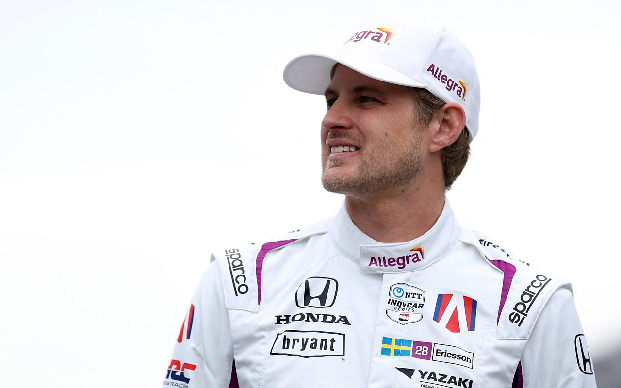 Marcus Ericsson cruzou a linha de chegada das 500 Milhas de Indianápolis em segundo (Foto: James Gilbert/AFP)